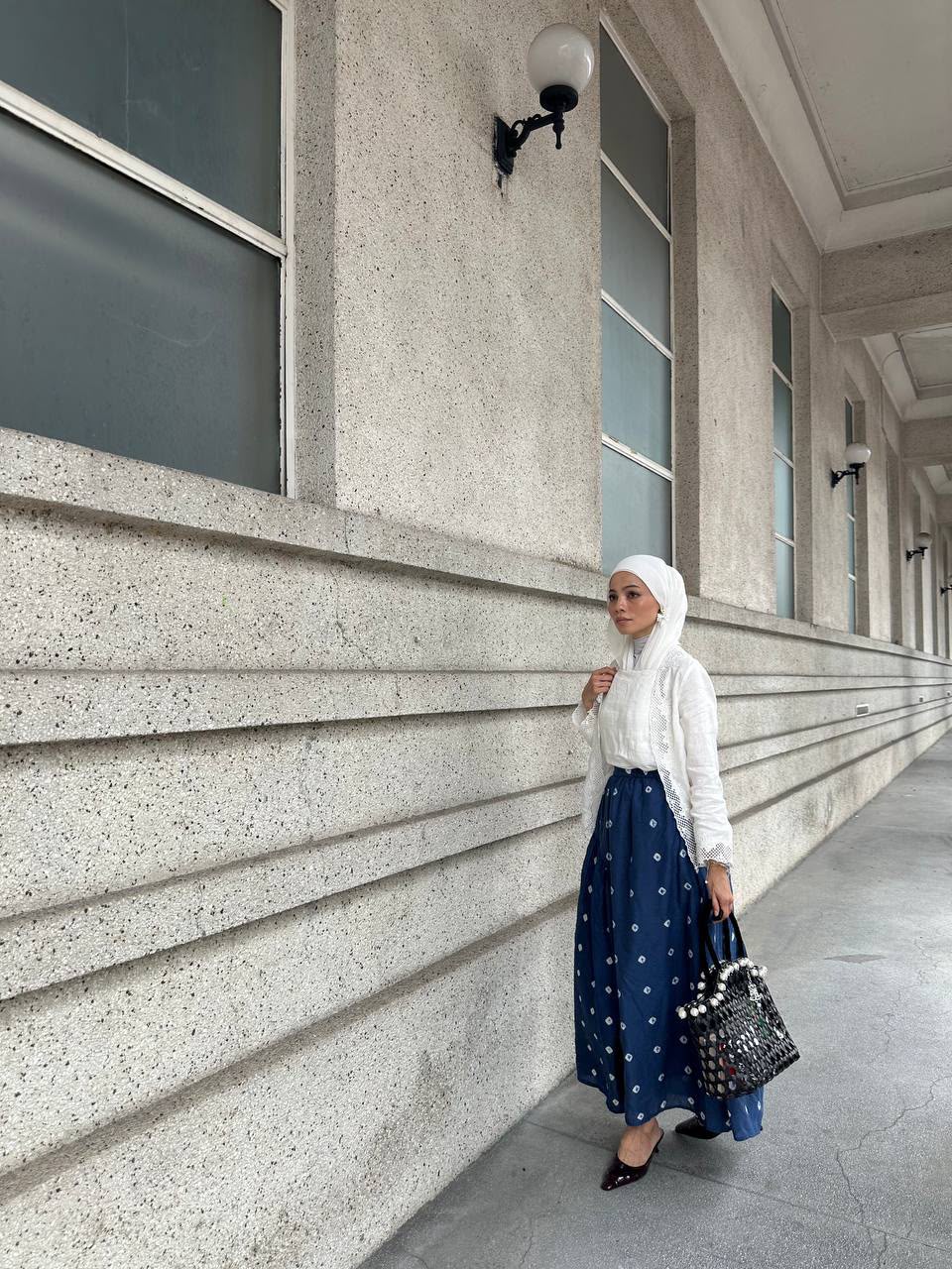 Luna Skirt with Hand Shibori - Image 4
