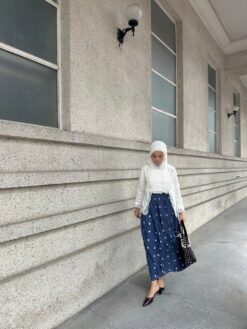 Luna Skirt with Hand Shibori - Image 3