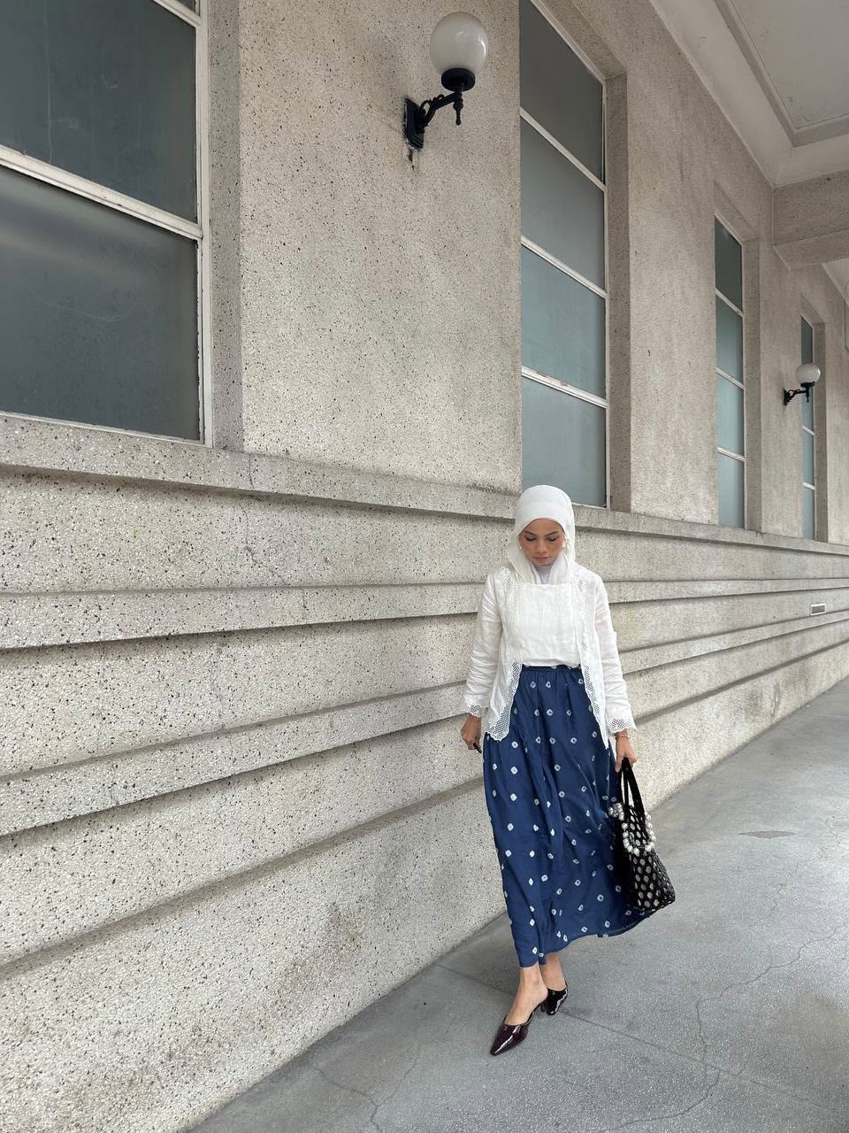 Luna Skirt with Hand Shibori - Image 3